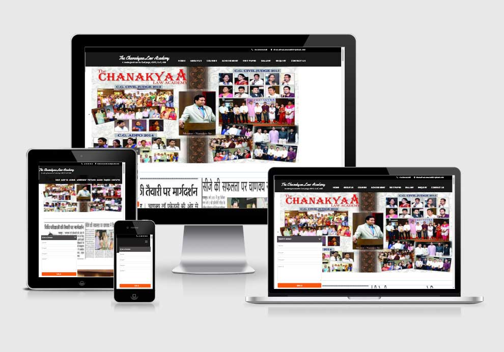 The Chanakyaa Law Academy website design company in raipur