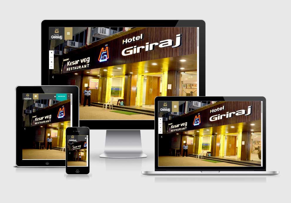 Hotel Giriraj website design company in raipur