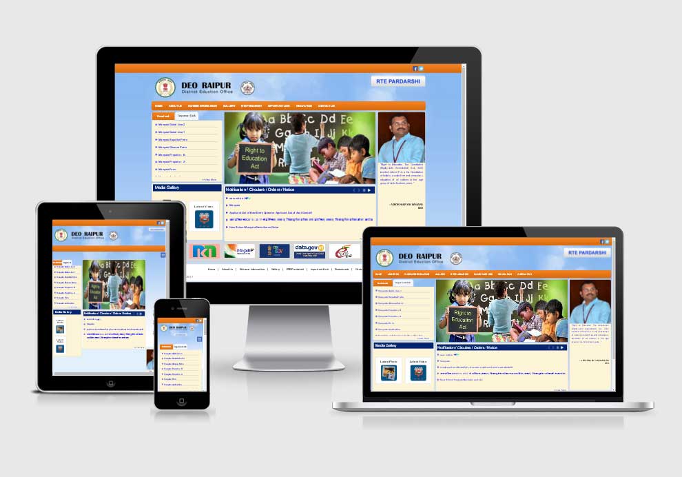 DEO Raipur website design company in raipur