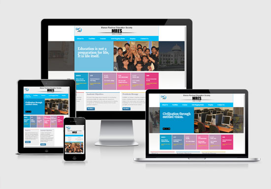 MRES School/Colleges website design company in raipur