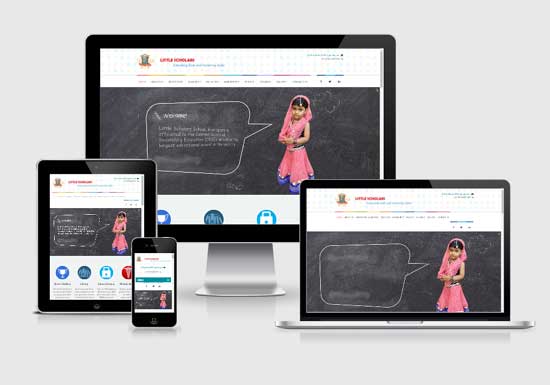 Little Scholars School website design company in raipur