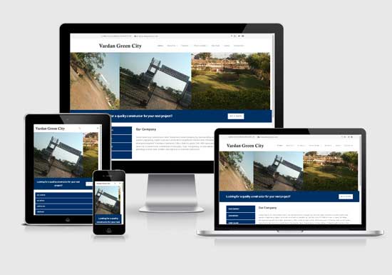 Vardan Green City website design company in raipur